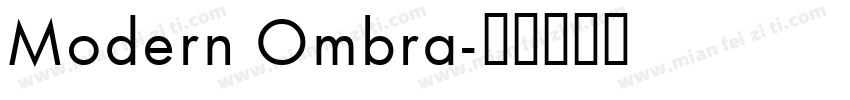 Modern Ombra字体转换